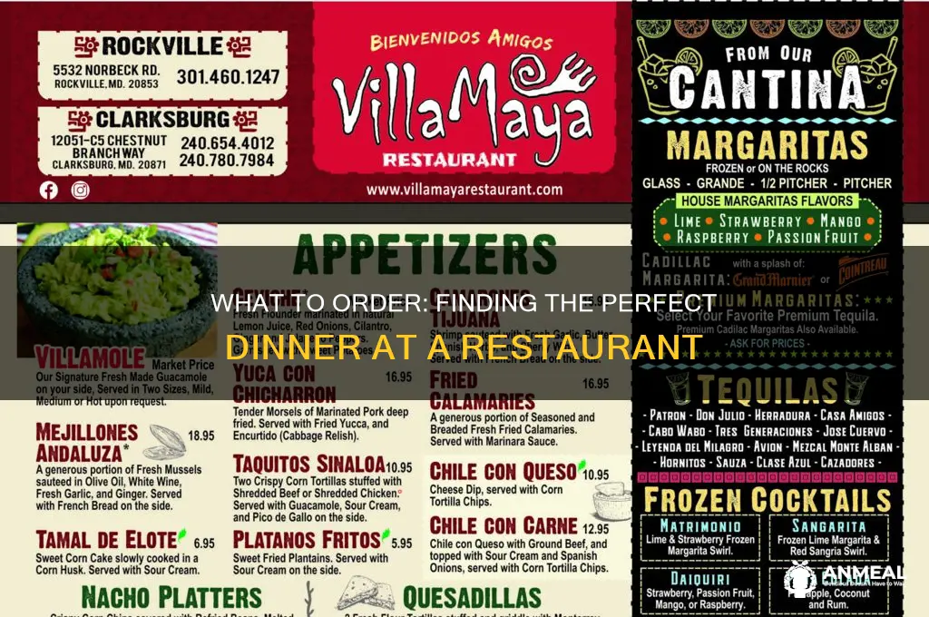what do i want for dinner restaurant