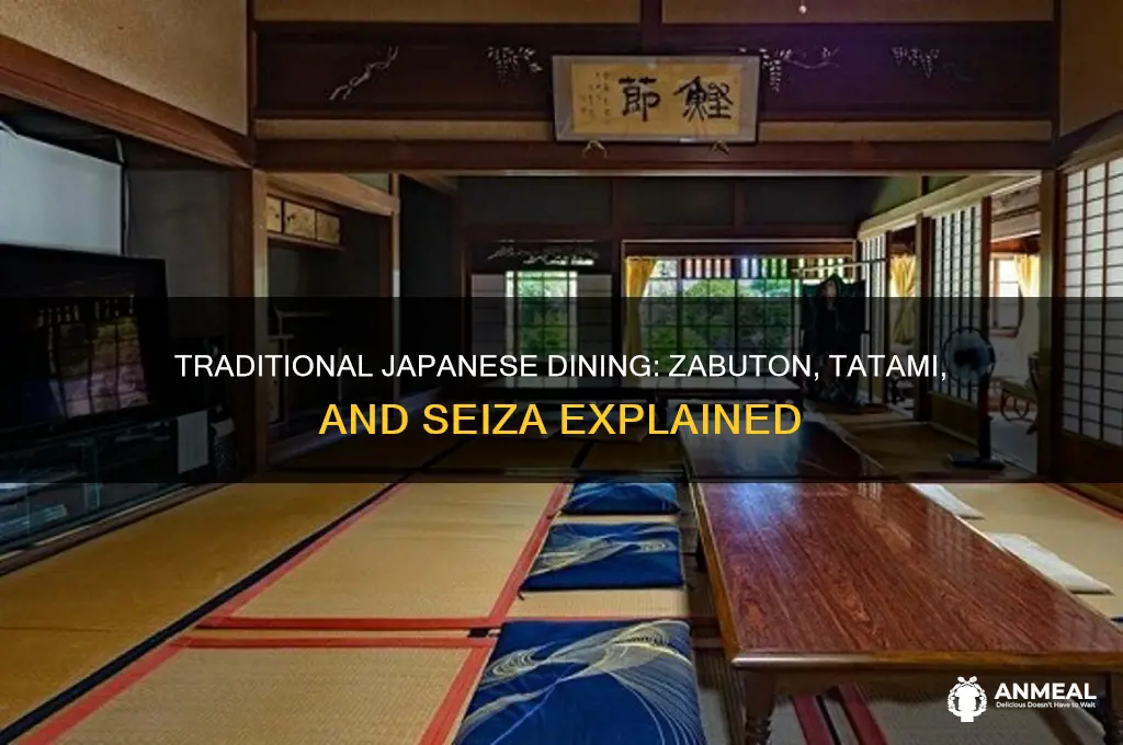 what do japanese people sit on at dinner table
