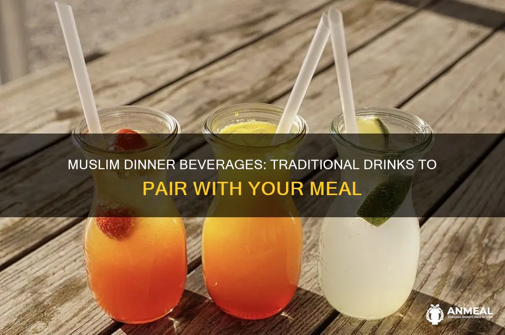 what do muslims drink with dinner