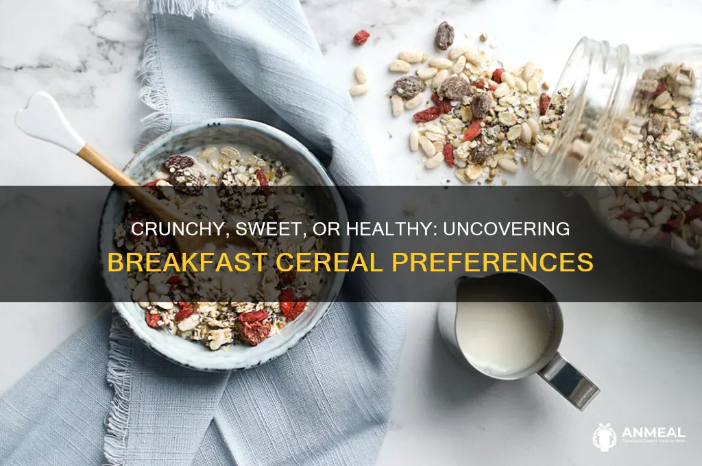 what do people desire in a breakfast cereal