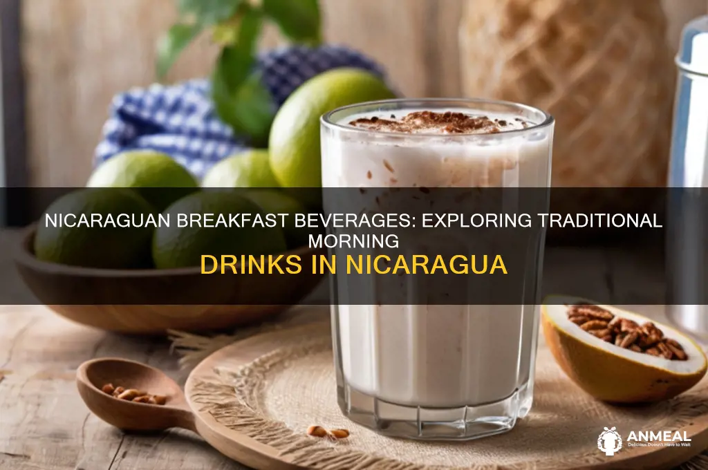 what do people in nicaragua drink for breakfast