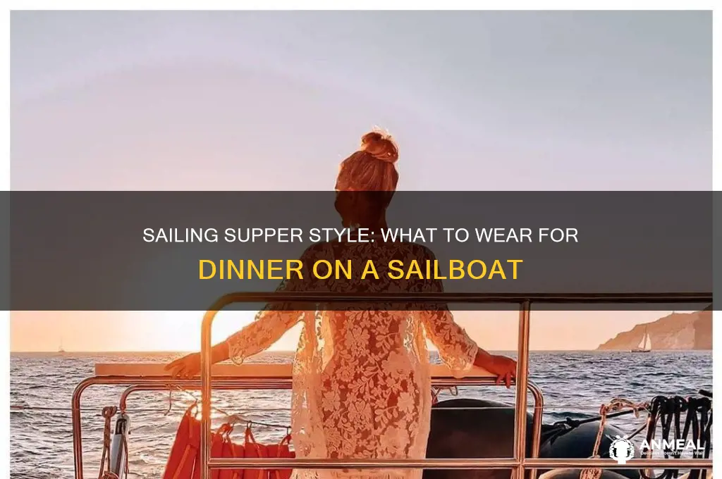 what do people where on a sailboat for dinner