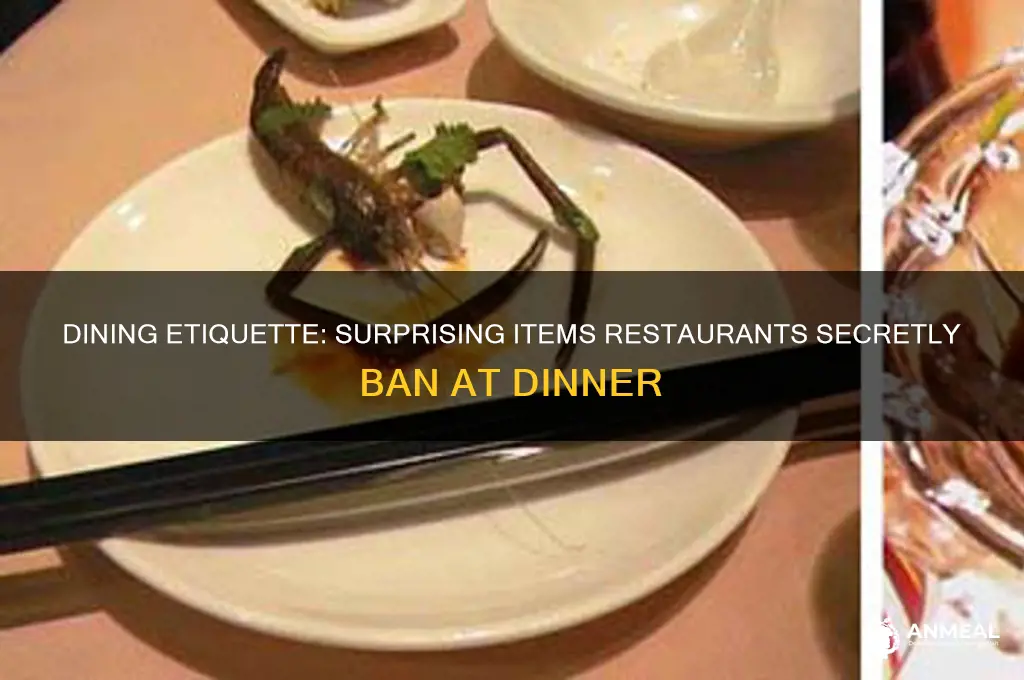 what do restaurants not want you to bring to dinner