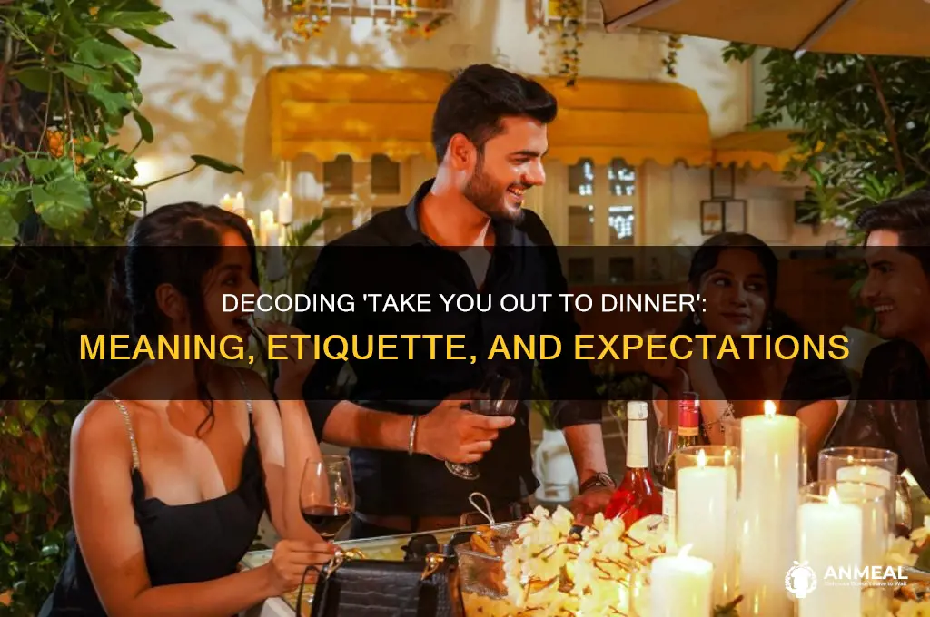 what do take you out to dinner means