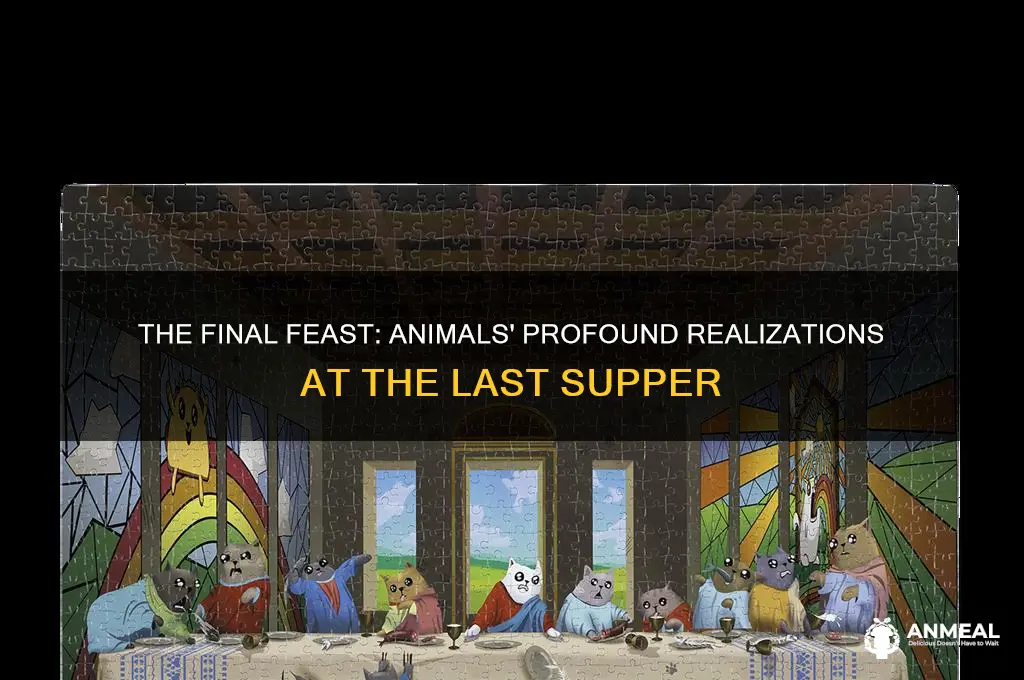 what do the animals realize at the final dinner