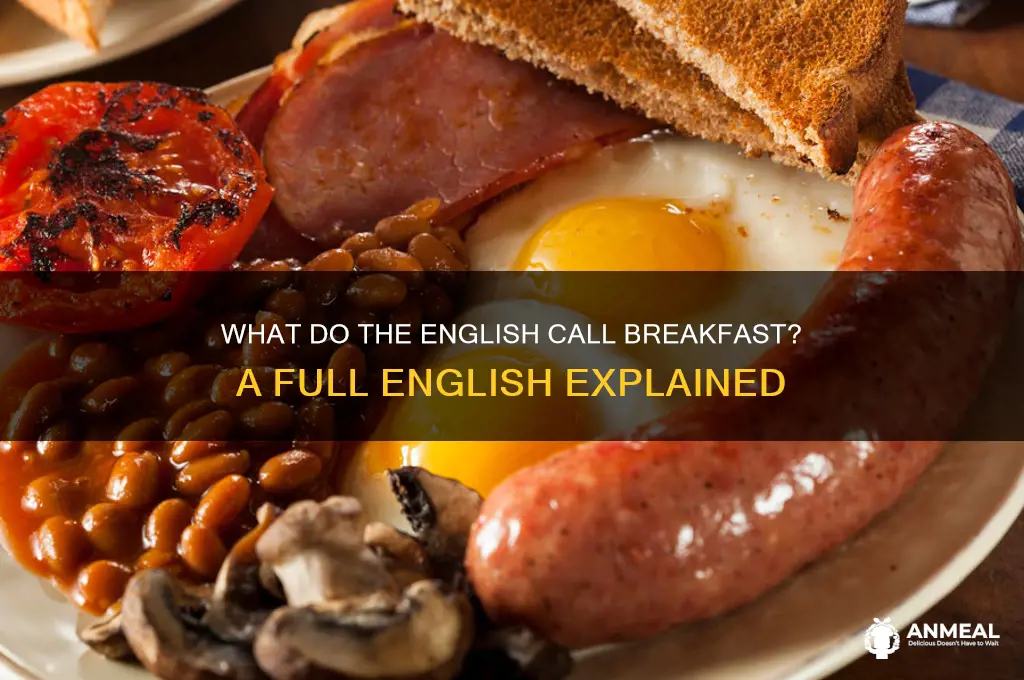 what do the english call breakfast