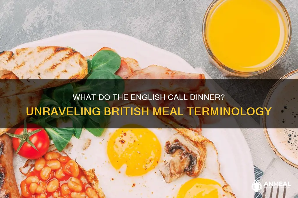 what do the english call dinner