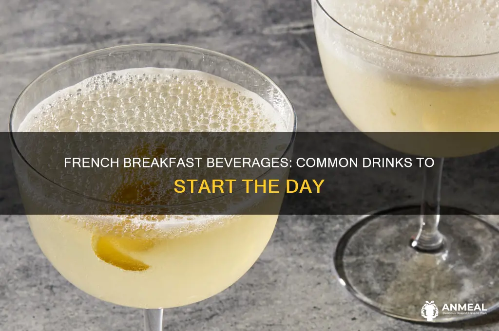 what do the french commonly drink with breakfast
