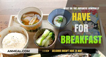 Traditional Japanese Breakfast: A Delicious Blend of Rice, Fish, and Soup