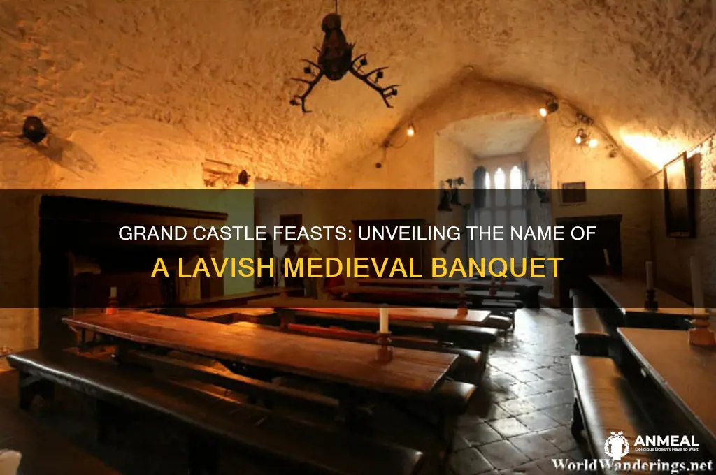 what do they call a large castle dinner