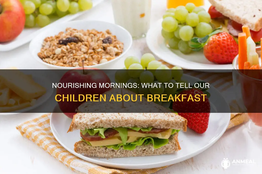 what do we tell our children breakfast
