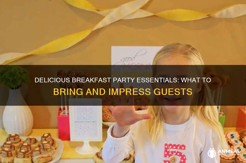 what do you bring to a breakfast party