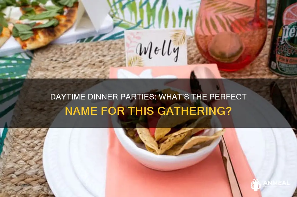 what do you call a dinner party during the day