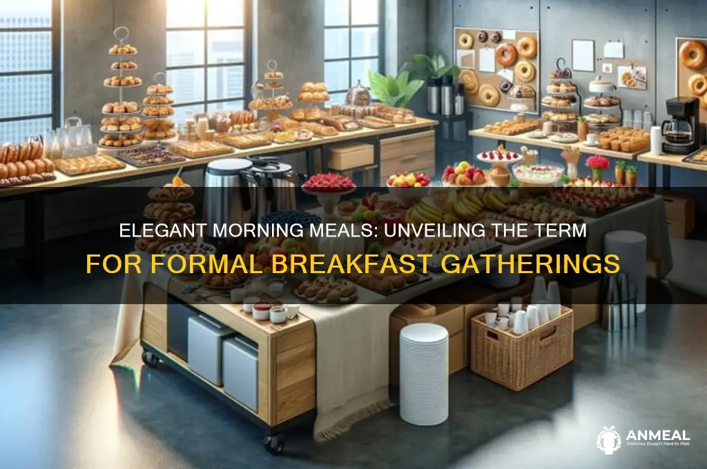 what do you call a formal breakfast