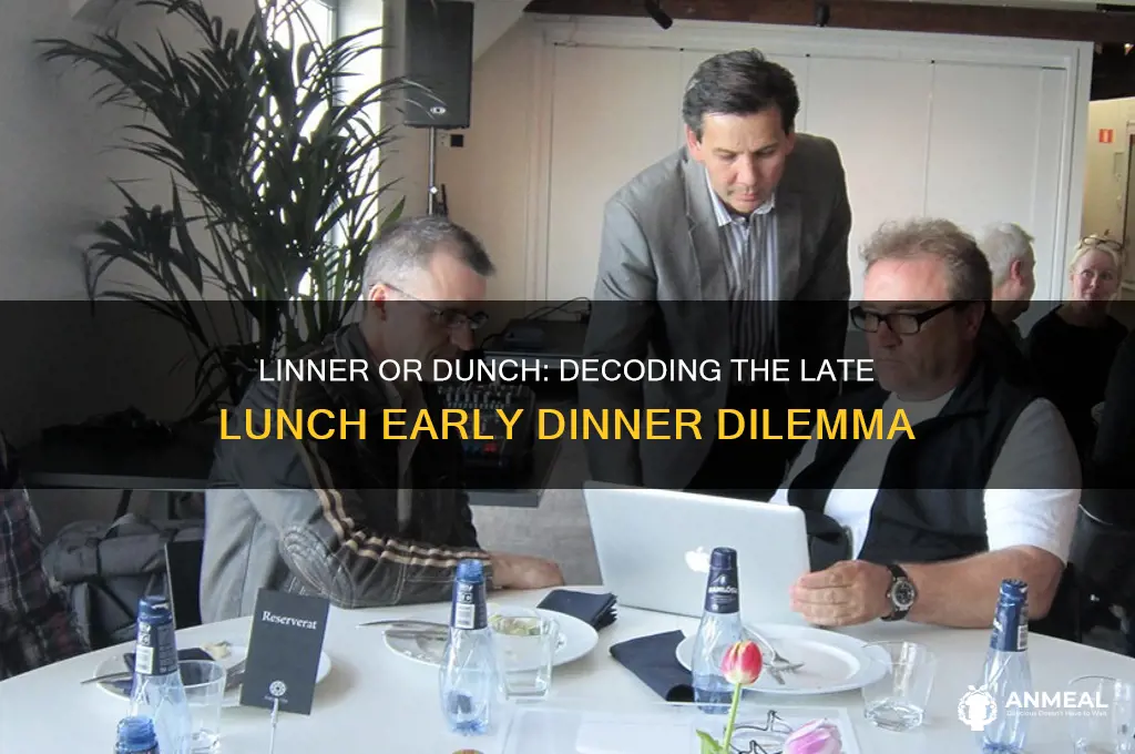 what do you call a late lunch early dinner