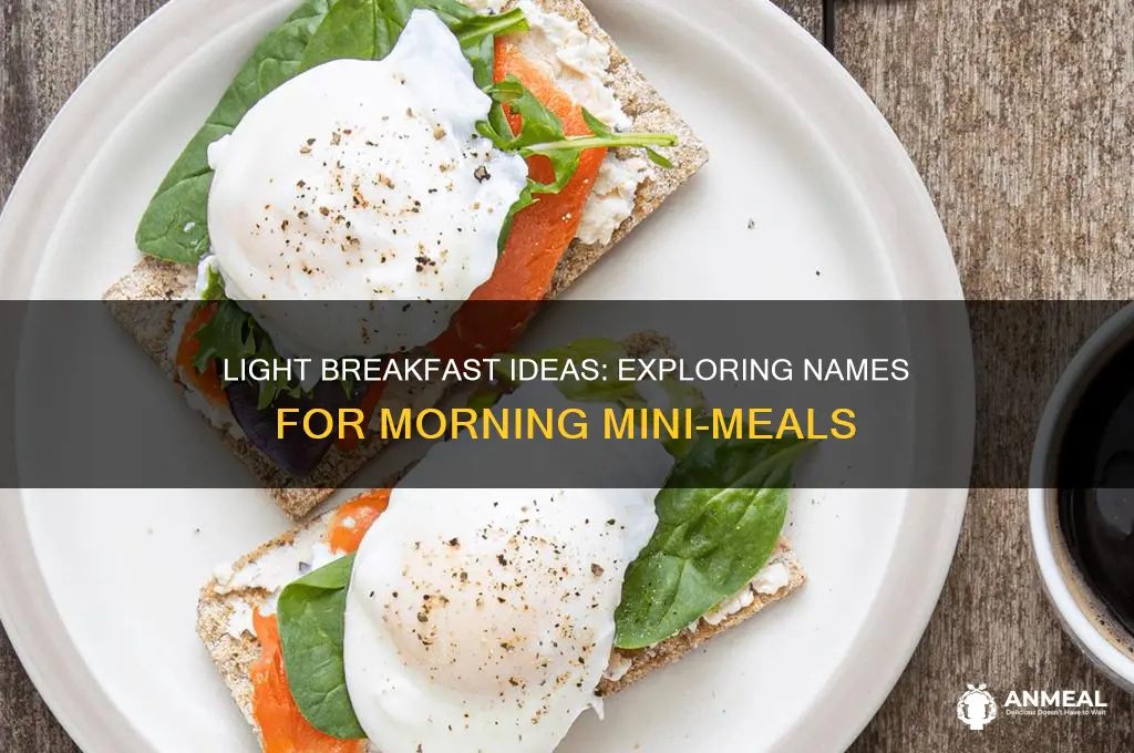 what do you call a light breakfast