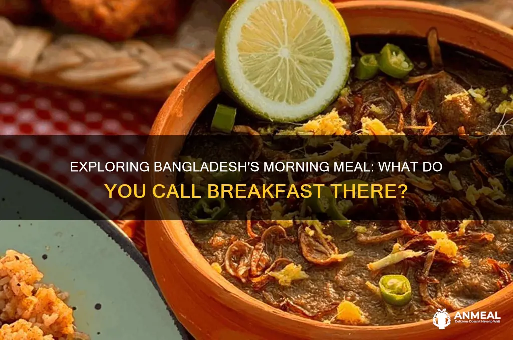 what do you call breakfast in bangladish