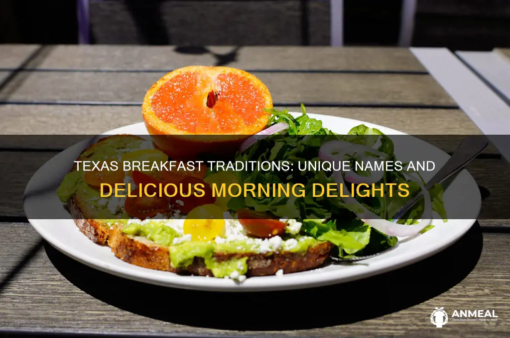 what do you call breakfast in texas