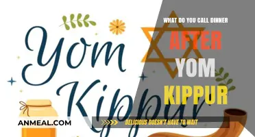 Breaking the Fast: What to Call Dinner After Yom Kippur