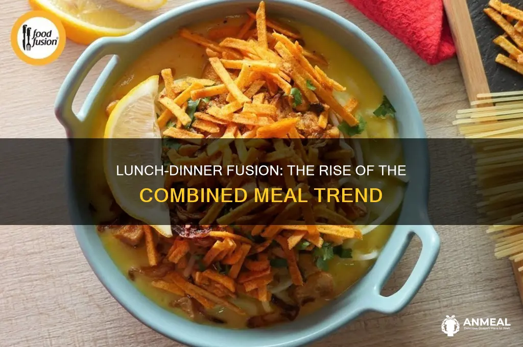 what do you call lunch and dinner combined