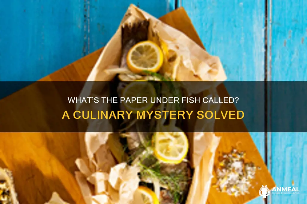 what do you call paper underneath fish in fish dinner