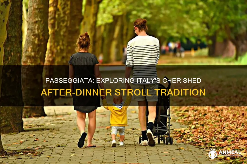 what do you call the after dinner walk italians take