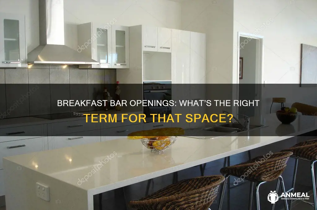 what do you call the opening over a breakfast bar