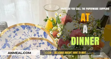Dinner Essentials: Naming the Paperware Supplied at Your Table