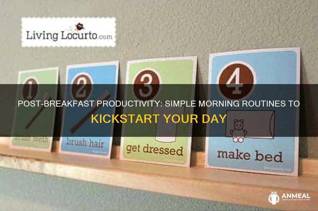 what do you do after breakfast