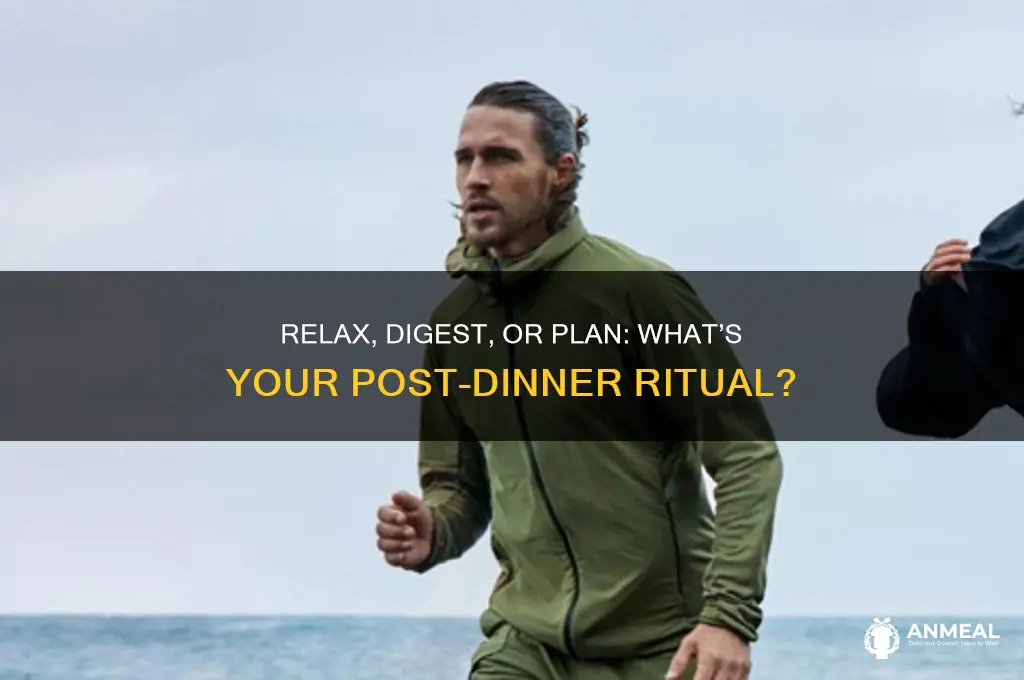 what do you do after dinner guess the answer