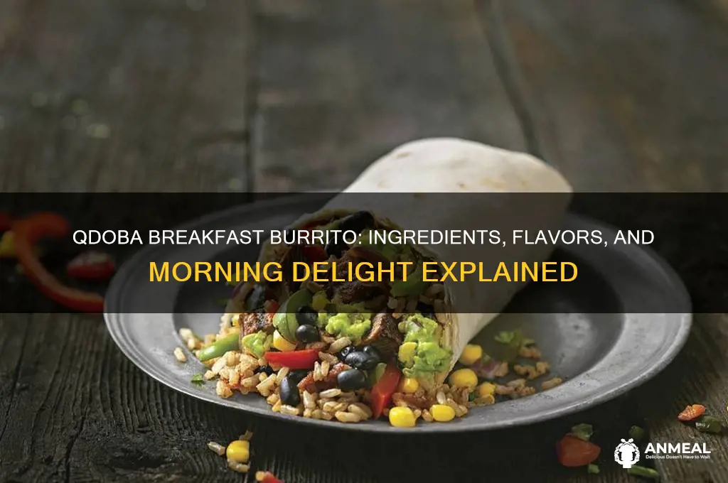 what do you get on qdoba breakfast burrito