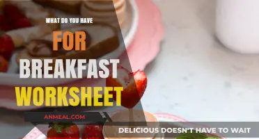 Delicious Breakfast Ideas: Fun Worksheet to Plan Your Morning Meal
