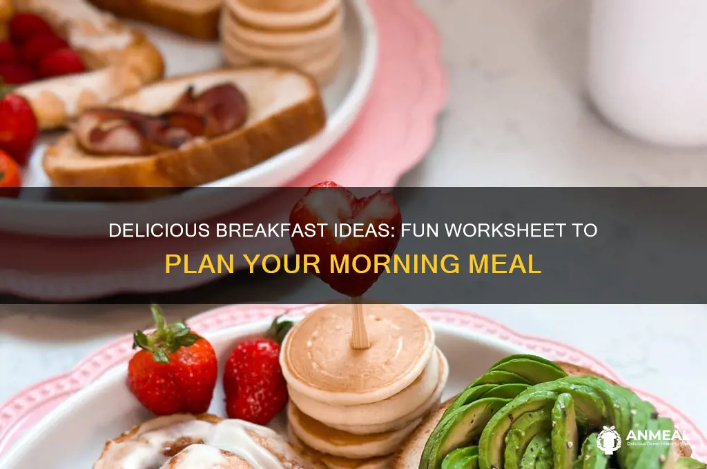 what do you have for breakfast worksheet