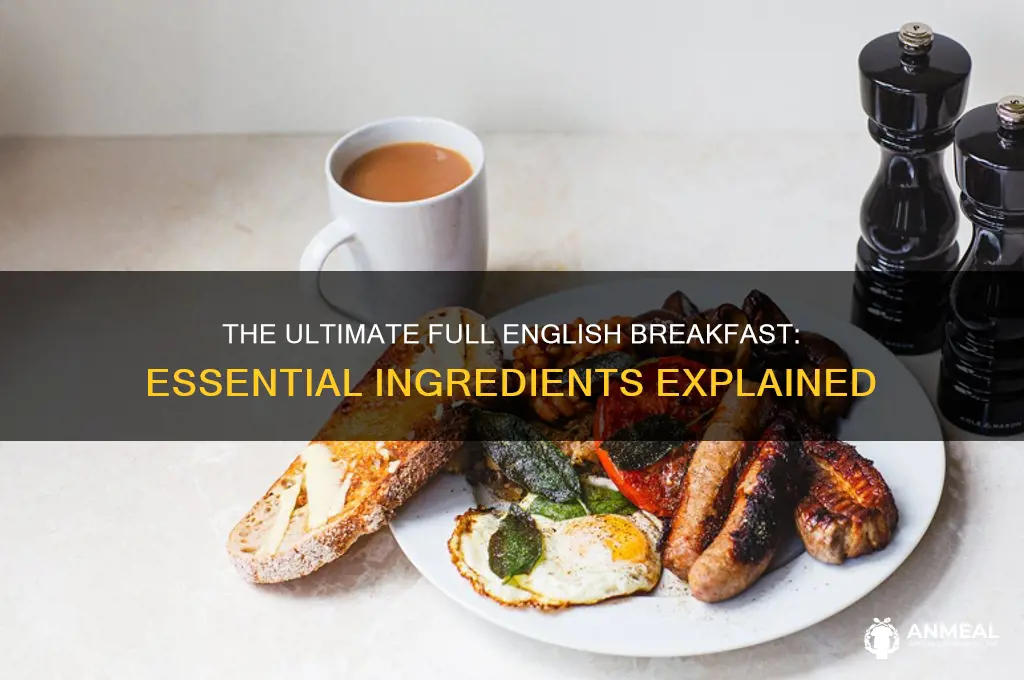 what do you have in a full english breakfast