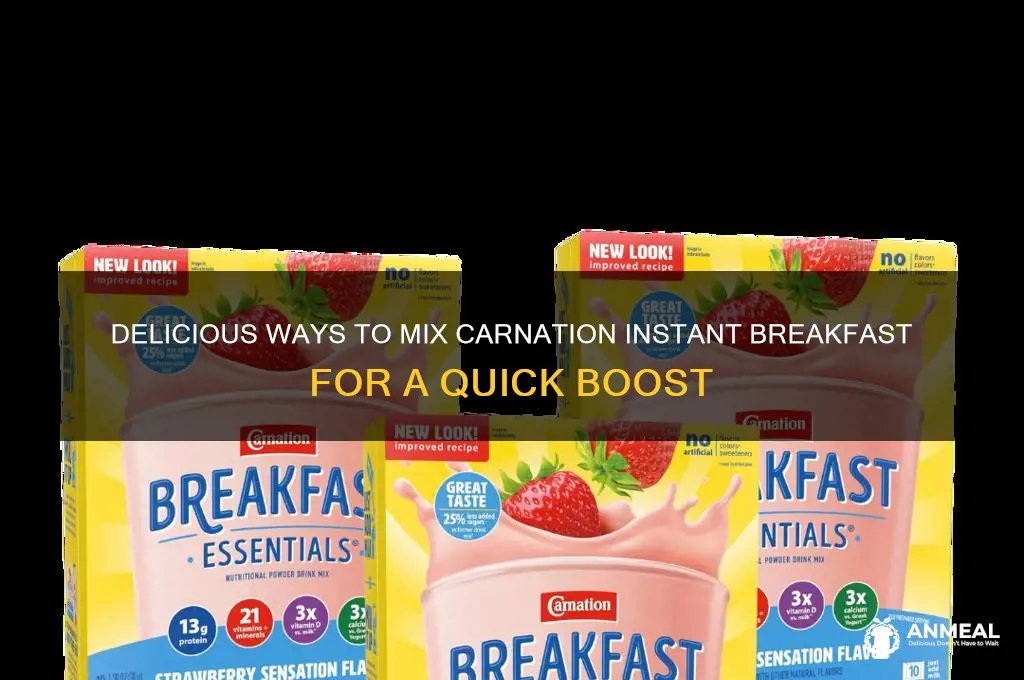 what do you mix carnation instant breakfast with