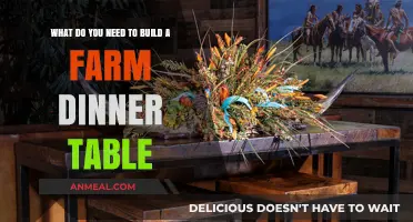 Crafting a Rustic Farm Dinner Table: Essential Tools and Materials