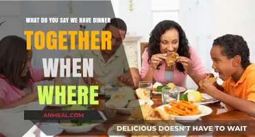 Let’s Plan Our Next Dinner: When, Where, and What to Enjoy