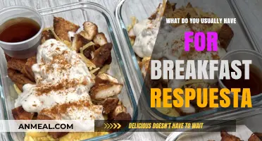 What’s Your Go-To Breakfast? Sharing My Morning Meal Respuesta