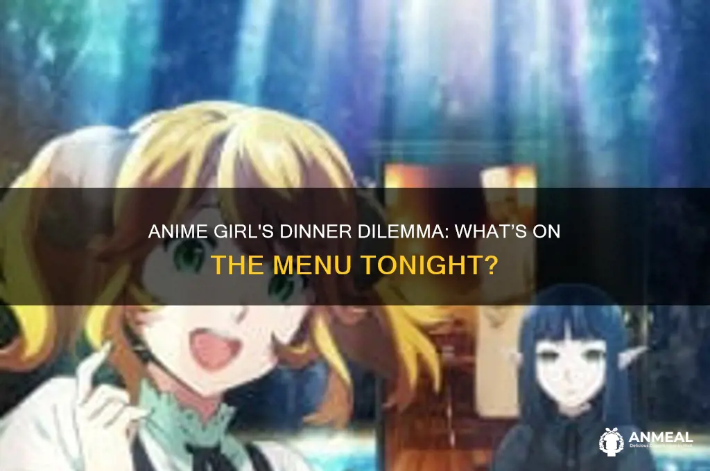 what do you want for dinner anime girl