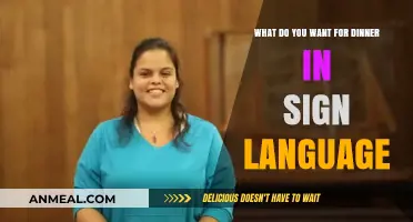 Sign Language Dinner Ideas: Communicating Your Perfect Meal in ASL