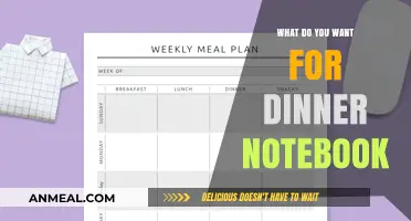 What’s for Dinner? Organize Your Meals with a Notebook