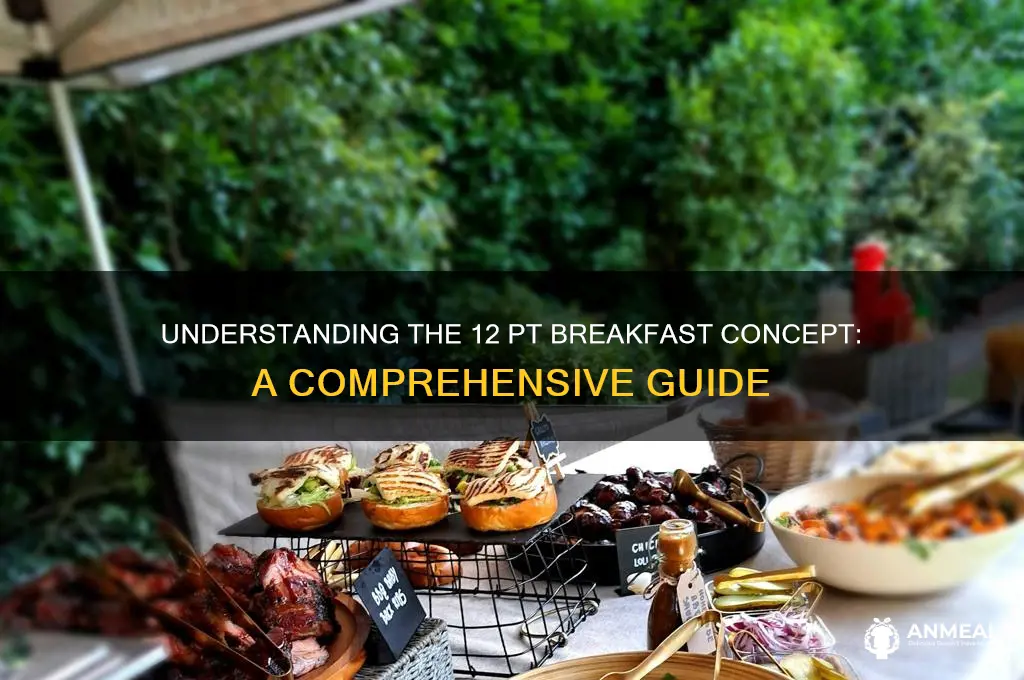 what does 12 pt breakfast