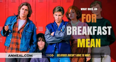 Unraveling the Meaning Behind '40 for Breakfast': A Cultural Exploration