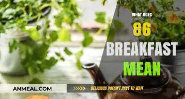 Understanding the Meaning Behind '86 Breakfast' in Restaurant Lingo