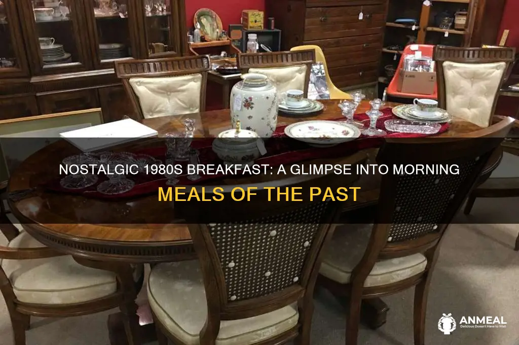 what does a 1980 breakfast look live