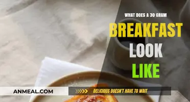Lightweight Morning Meals: Visualizing a 30 Gram Breakfast Spread
