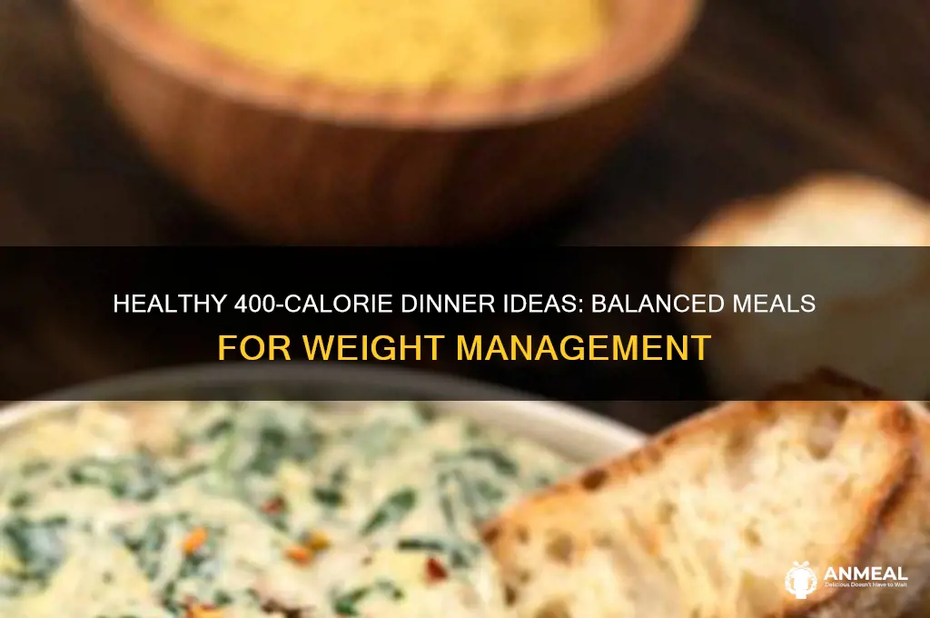 what does a 400 calorie dinner look like