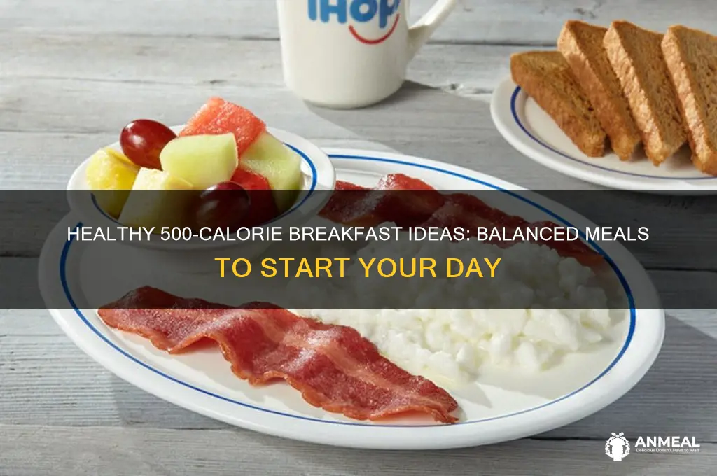 what does a 500 cal breakfast look like