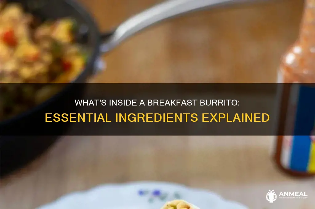 what does a breakfast burrito contain