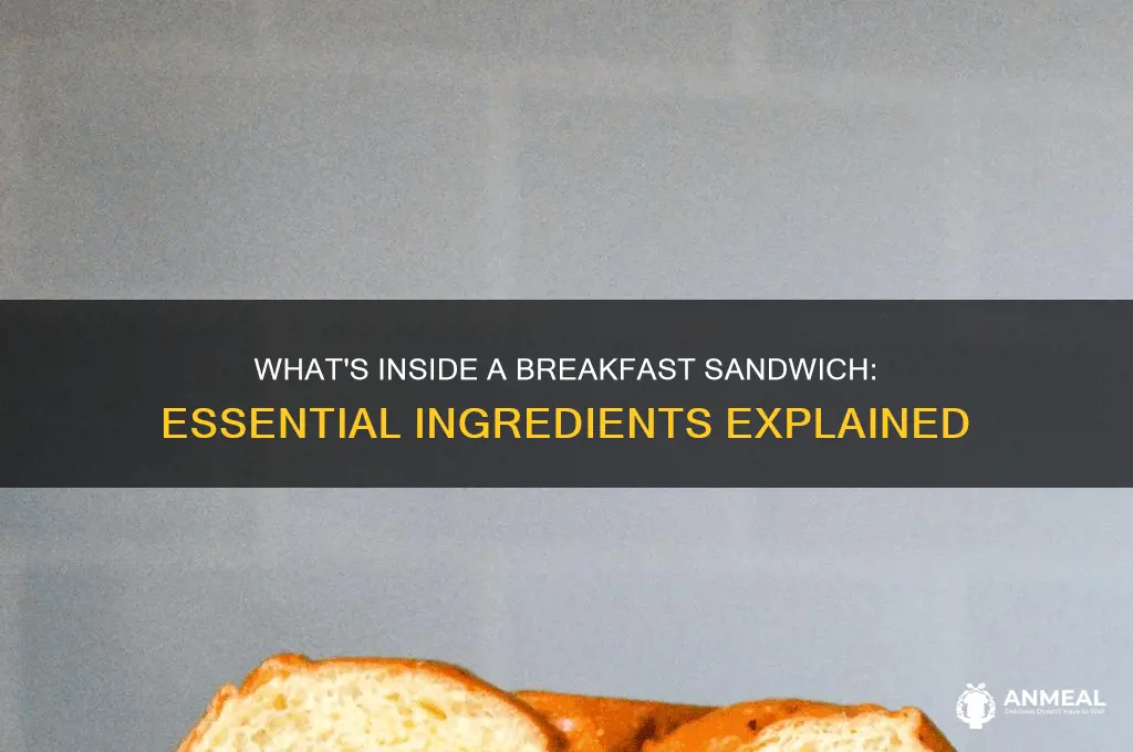 what does a breakfast sandwich have